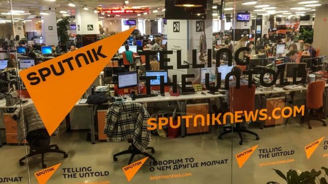 Sputnik newsroom in Moscow