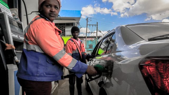 美元坚挺令诸如肯尼亚这样的国家汽油价格飞涨(photo:BBC)