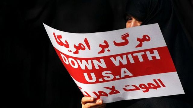 تظاهرات ضدآمریکایی در ایران