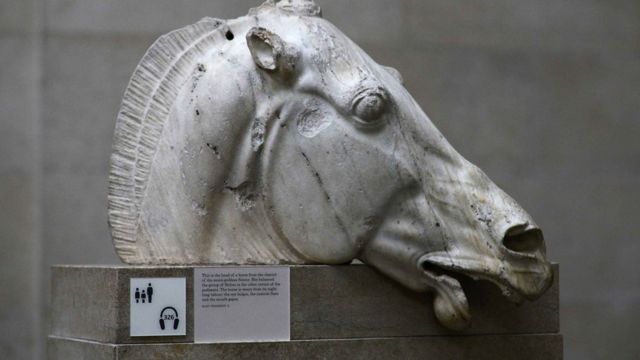 帕特农神庙（残骸）雕像是古希腊艺术巅峰之作，也是西方文明和民主的象征。(photo:BBC)