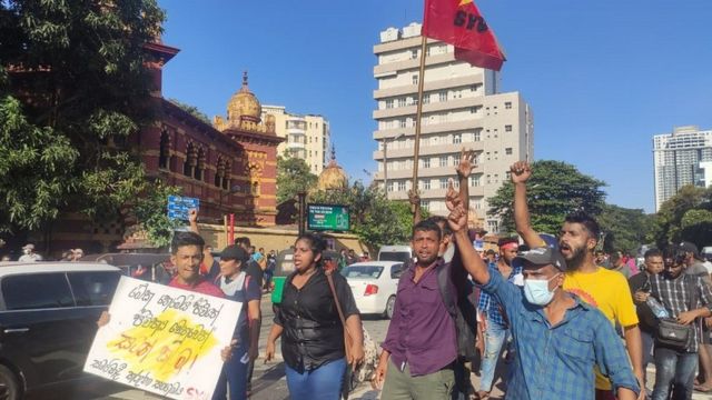 கொழும்பு ஆர்ப்பாட்டம்