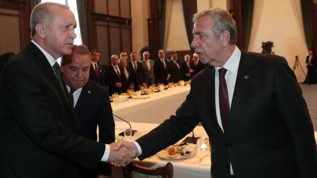 Ankara Büyükşehir Belediye Başkanı Mansur Yavaş ve Cumhurbaşkanı Erdoğan