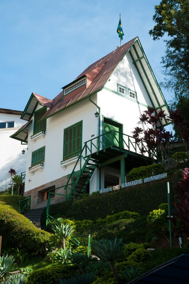 Fachada da Casa de Santos Dumont em Petrópolis