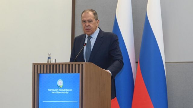 Sergey Lavrov: “Laçın dəhlizində nəzarət-buraxılış məntəqələrinin  yaradılması nəzərdə tutulmur” - BBC News Azərbaycanca