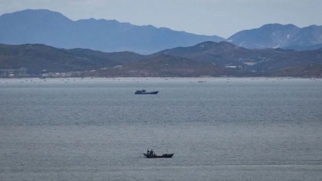Phần biển mà gia đình Kim phải vượt qua để tới đảo Yeonpyong