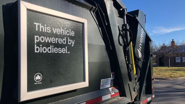 Veículo movido a biodiesel em Nova York, EUA