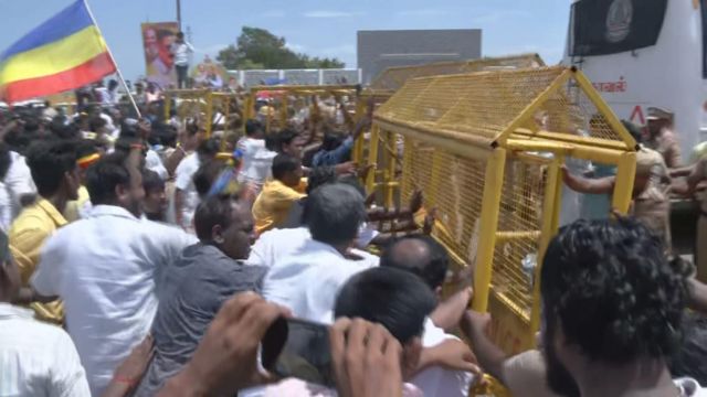 நெய்வேலியில் ராமதாஸ் கைது; வன்முறையில் ஈடுபட்ட பாமக தொண்டர்கள் - போலீஸ் துப்பாக்கிச்சூடு