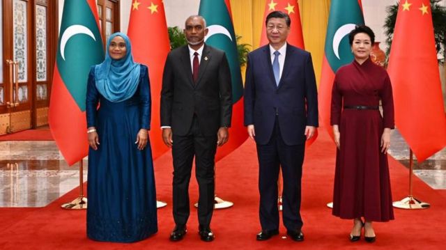 Xi Jinping with Muizzu