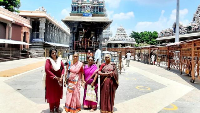 Cell phone use is prohibited in the temple