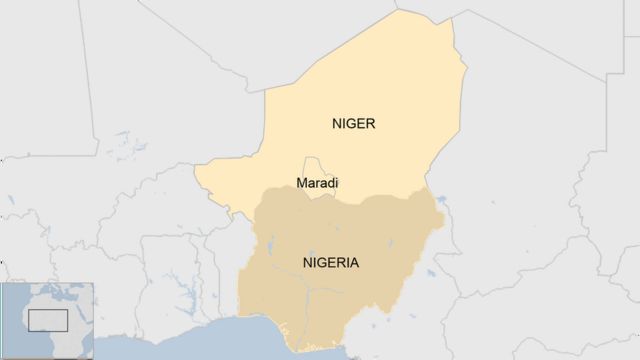 Niger And Nigeria Map Nigerian Air Strike' Kills Seven Children In Niger - Bbc News
