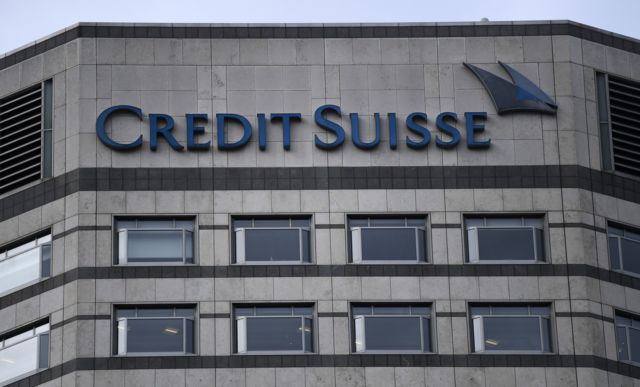 Credit Suisse في كناري وارف ، لندن.