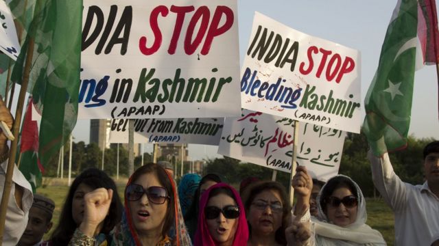 Protest Against India in Pakistan