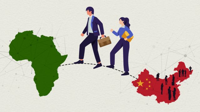 中非地图