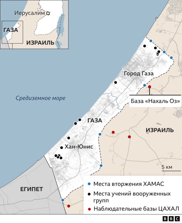 Карта израиля хамас