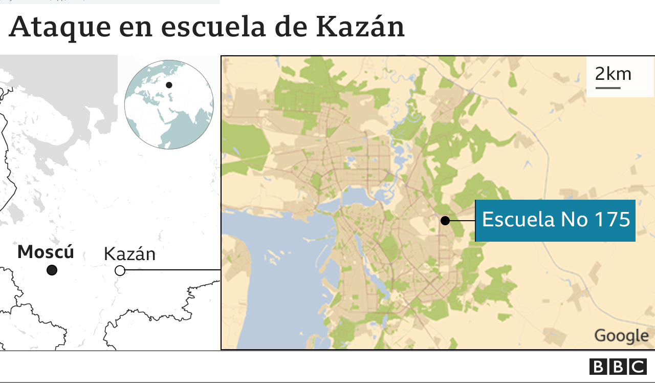 Mapa Kazán.
