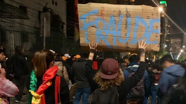Manifestaciones en La Paz