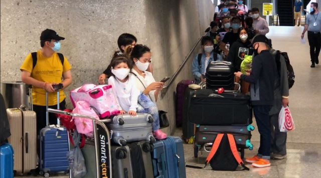 Nhật Ánh và con gái nằm trong số 346 công dân Việt Nam từ Mỹ về Việt Nam trong chuyến bay tháng 7/2020