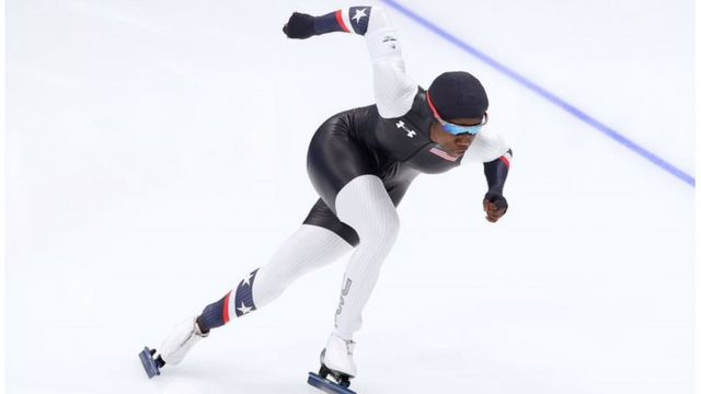 美国速度滑冰选手埃琳·杰克逊赢得金牌创造了历史(photo:BBC)