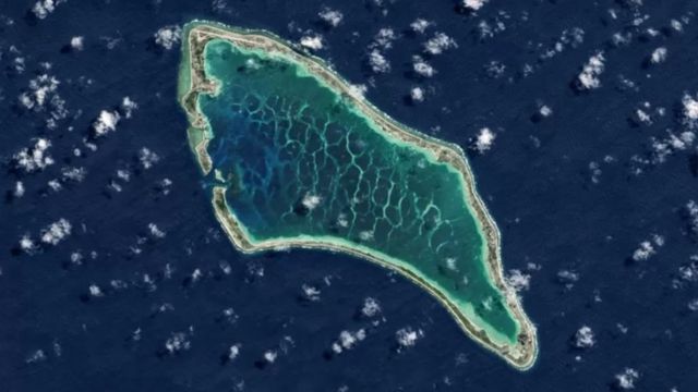 基里巴斯自二战后一直紧密跟随美国及其盟国，但中国在那里一个名为坎顿的小岛上的设施将为中国提供在基里巴斯的落脚点(photo:BBC)