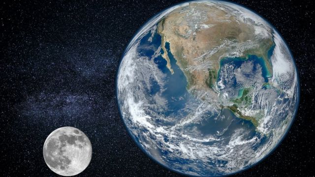 la Tierra y la Luna
