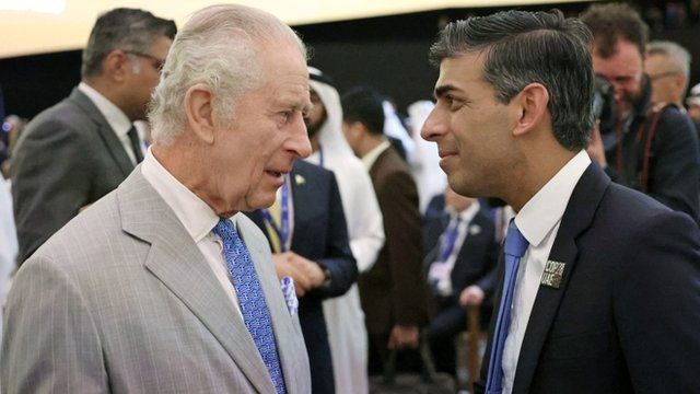 King Charles and Rishi Sunak at COP28