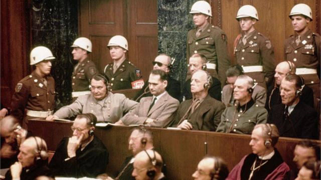 Верхівку нацистської Німеччини судили на трибуналі у Нюрнберзі після завершення Другої світової у 1945