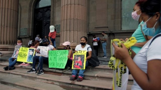 Protesta por los desaparecidos entre Nuevo León y Tamaulipas
