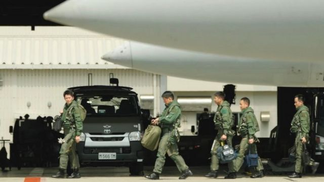 那霸的日本空军。(photo:BBC)