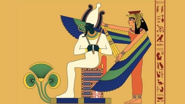 مصری دیوتا اوسیرس اور ان کی اہلیہ آئیسس