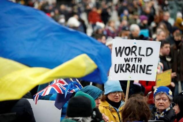 Em Londres, manifestantes se reuniram na Trafalgar Square