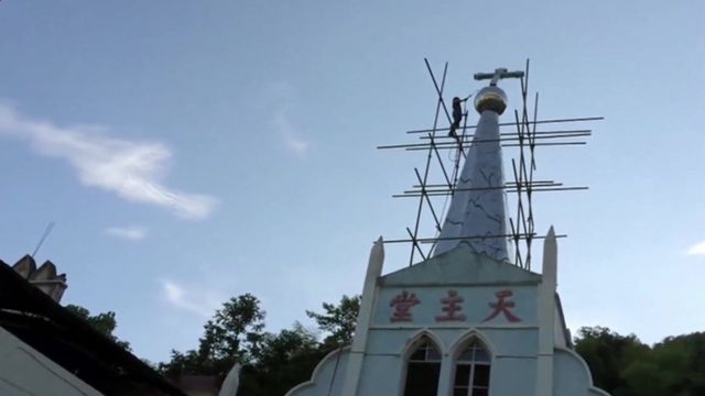 Iglesia en el este de China.