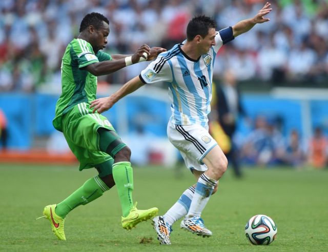 Messi contra Nigeria