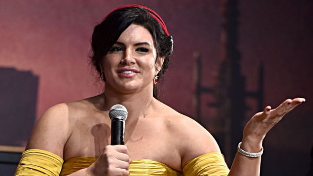 Gina Carano dropped from Mandalorian after 'abhorrent' posts - BBC News