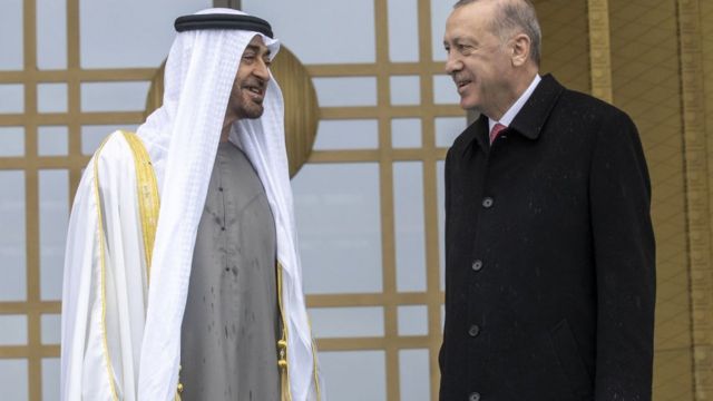 Abu Dabi Veliaht Prensi Şeyh Muhammed bin Zayed Al Nahyan ile Cumhurbaşkanı Recep Tayyip Erdoğan