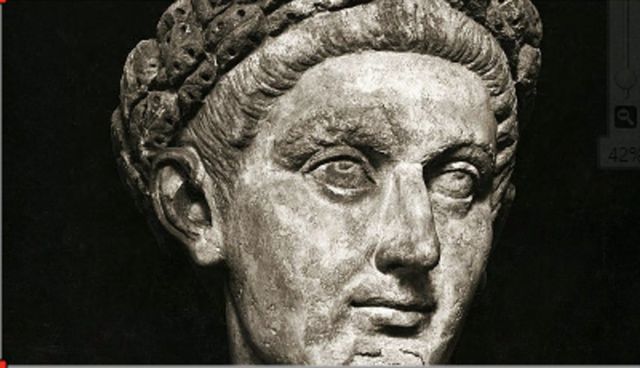 Bust of Roman emperor Constantine I