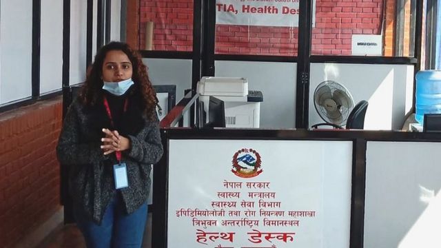 त्रिभुवन विमानस्थलको हेल्थ डेस्क