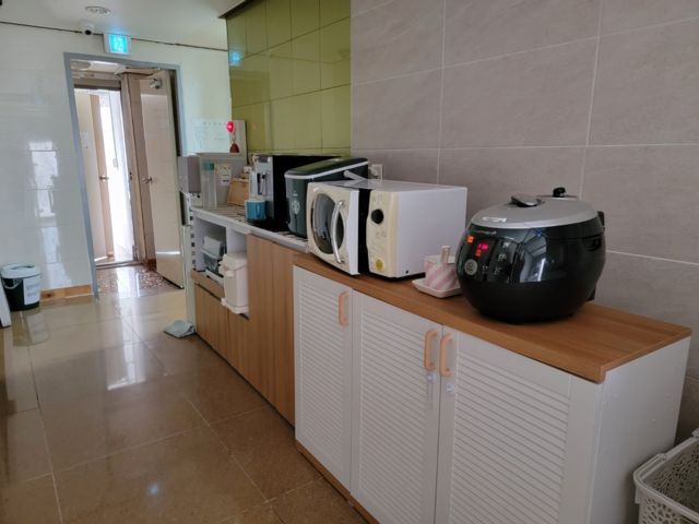 Small apartment kitchen in South Korea