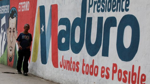 Mural de Maduro.