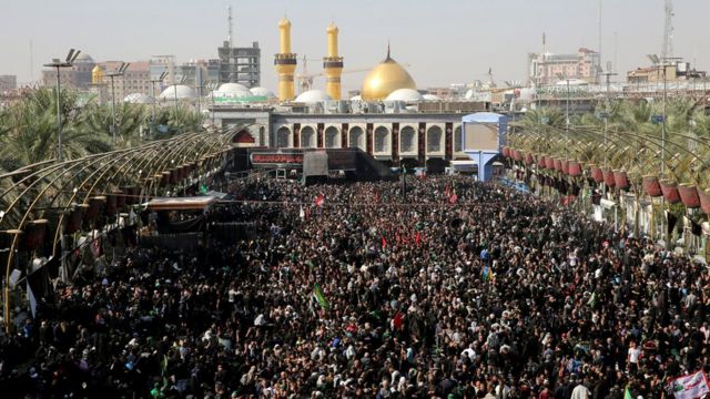 بالصور: ملايين الشيعة يحيون شعائر زيارة الأربعين في كربلاء - BBC News عربي