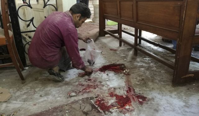 انفجار في محيط الكاتدرائية المرقسية في القاهرة