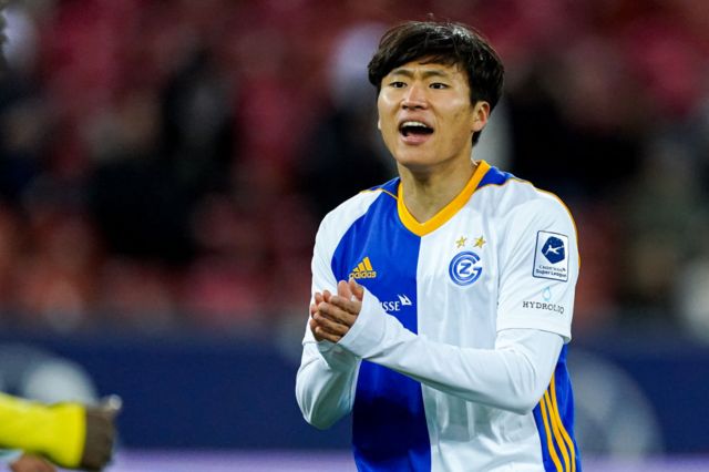  Sangbin Jeong of Grasshopper Club Zürich during the Swiss Super League match between Grasshopper Club Zürich and Young Boys