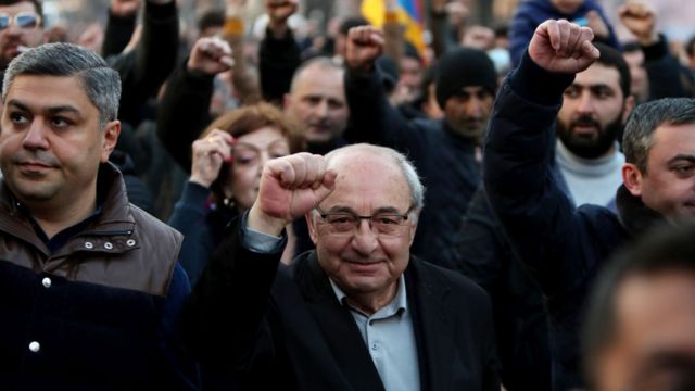 Протест оппозиции в Ереване