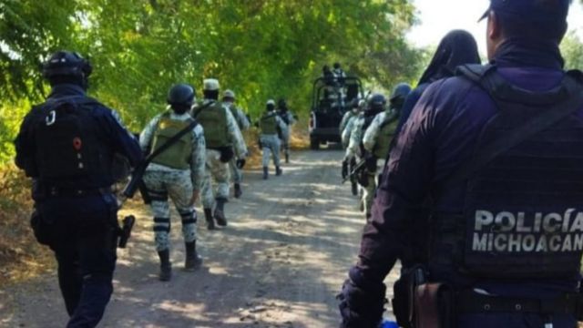 Fuerzas de seguridad en Michoacán