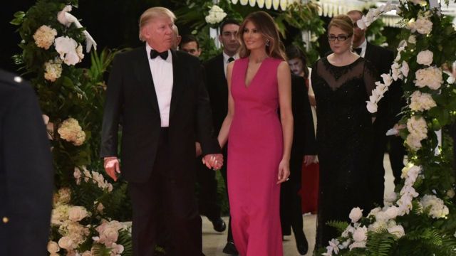 Trump y Melania.