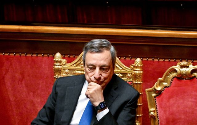 Draghi Meclis'te oturuyor