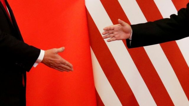 Shake the hand of an American Chinese