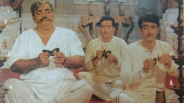 Prithviraj Kapoor, Raj Kapoor and Randhir Kapoor