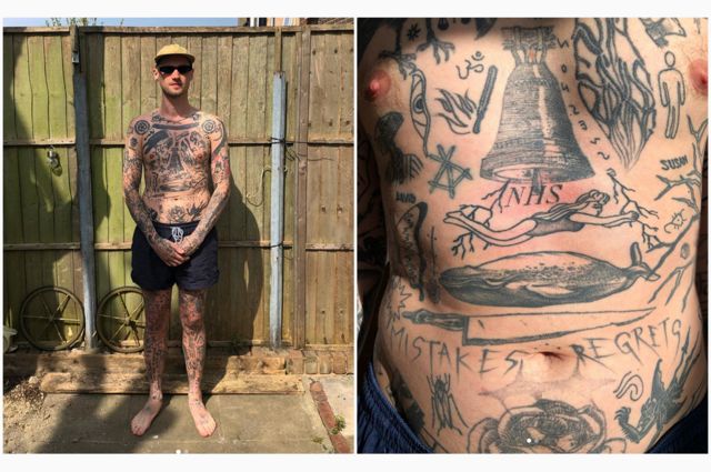 肺炎疫情 封城期间每天自己纹身的英国刺青师 c News 中文