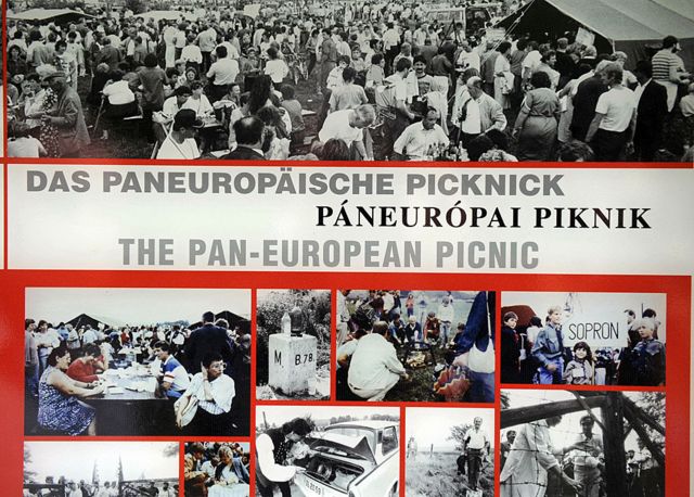 Images of the Pan-European Picnic.