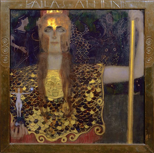 Pallas Athena, 1898, por Gustav Klimt